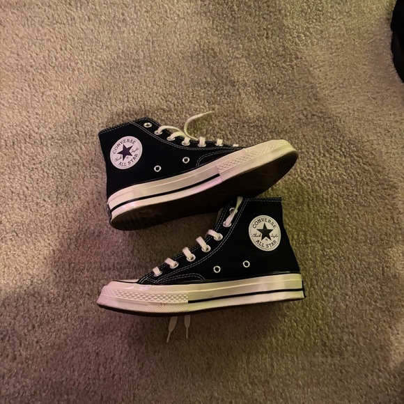 70s retro Converse Black High-Top Sneakers - Picture 4 of 6